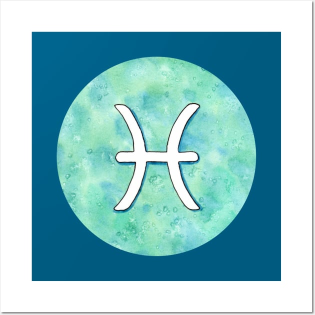 Pisces astrological sign Wall Art by Savousepate